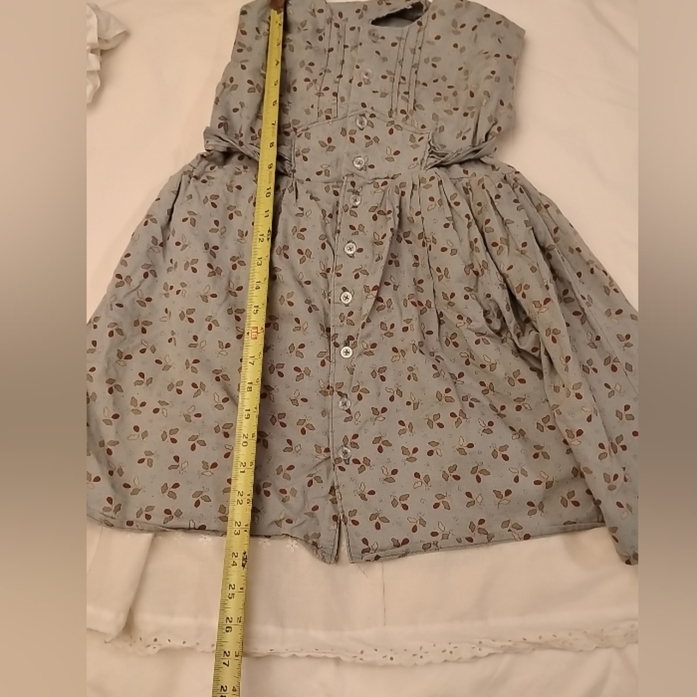 Lot Pioneer Little House Prairie Dress Girls Bonnet Victorian Frontier Costume - Picture 9 of 16